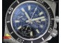 SuperOcean Chrono Abyss SS Black Dial White Hands on SS Bracelet A7750